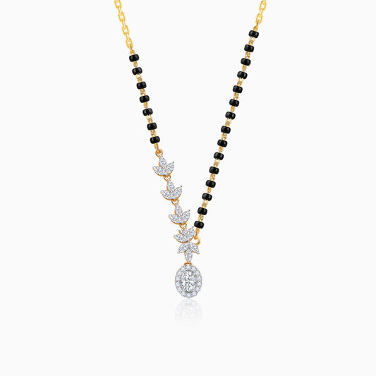 Gold Rhea Solitaire Diamond Mangalsutra