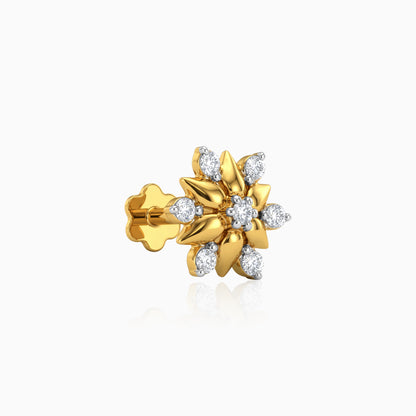 Gold Starlet Glint Lab Grown Diamond Nose Pin