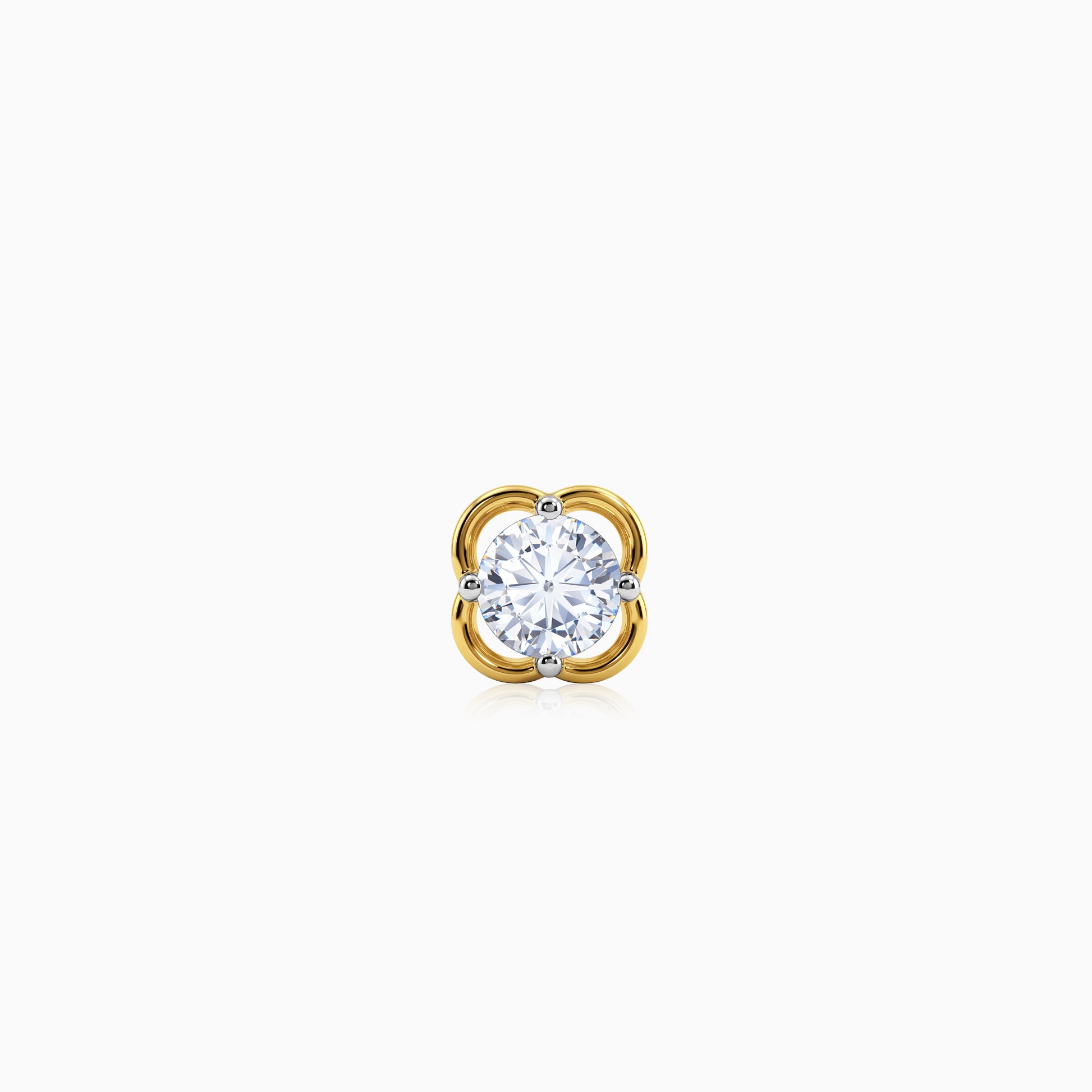 Gold Bloom Luxe Lab Grown Diamond Nose Pin