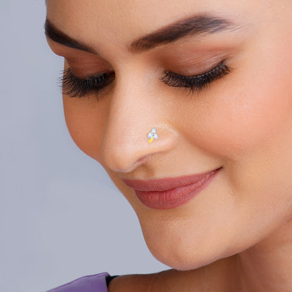 Anushka Sharma Gold Blossom In Love Diamond Nose Pin