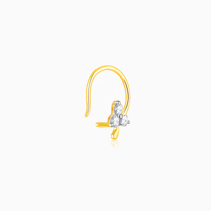 Anushka Sharma Gold Blossom In Love Diamond Nose Pin