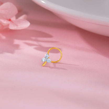 Anushka Sharma Gold Blossom In Love Diamond Nose Pin