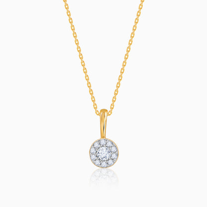 Gold Gorgeous Cluster Diamond Pendant