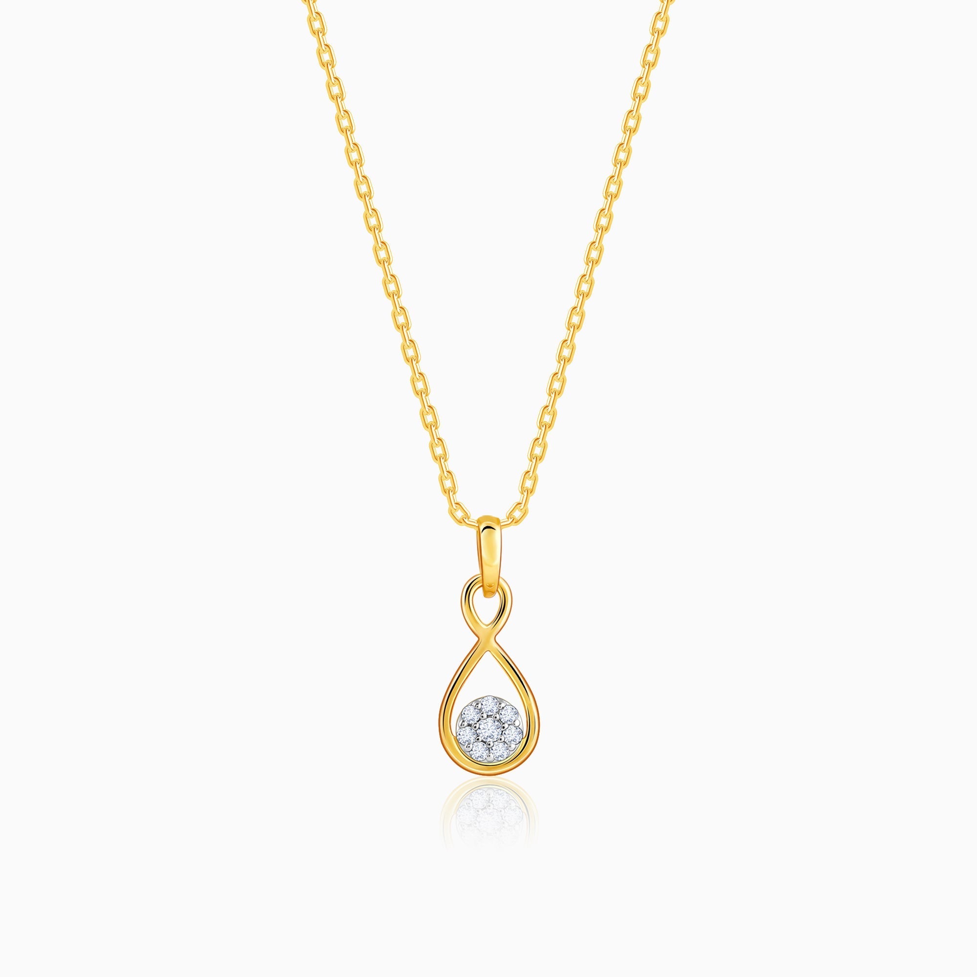 Gold Eternity Diamond Pendant