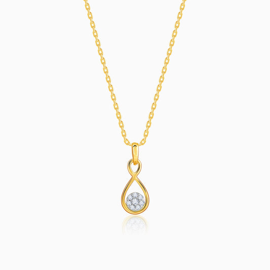 Gold Eternity Diamond Pendant