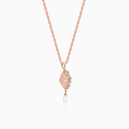 Rose Gold Vega Diamond Pendant