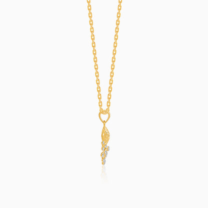 Gold Fireworks Lab Grown Diamond Pendant
