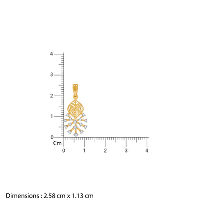 Gold Fireworks Lab Grown Diamond Pendant