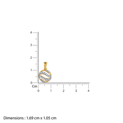 Gold Orbelle Lab Grown Diamond Pendant
