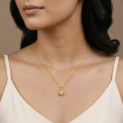 Gold Astrid Lab Grown Diamond Pendant