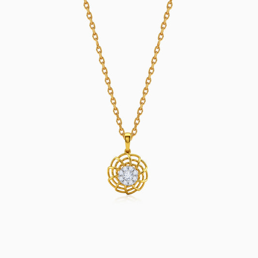 Gold Roxane Lab Grown Diamond Pendant