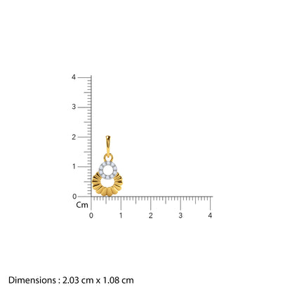 Gold Interstellar Lab Grown Diamond Pendant