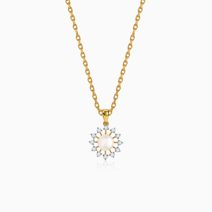 Gold Fiore Lab Grown Diamond Pendant