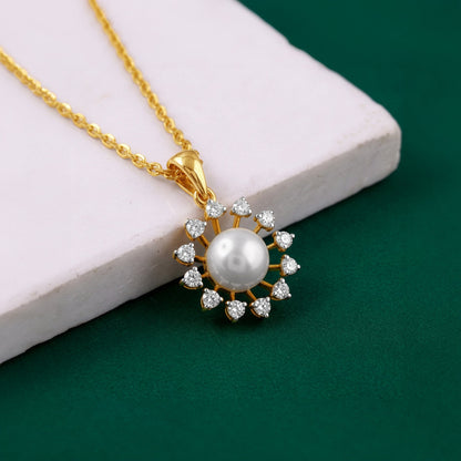 Anushka Sharma Gold Fiore Lab Grown Diamond Pendant