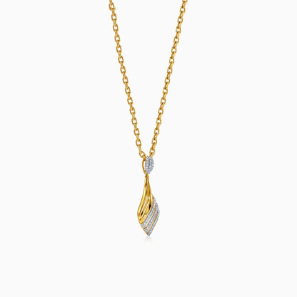 Anushka Sharma Gold Aurora Drift Lab Grown Diamond Pendant