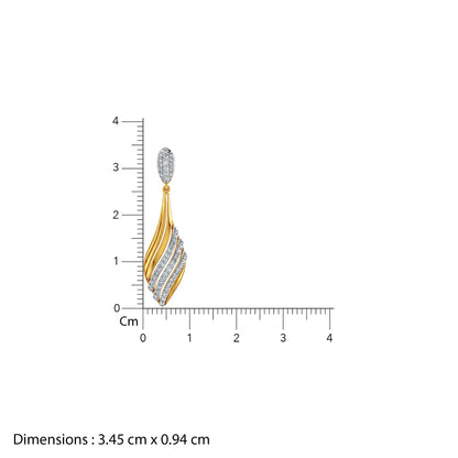 Anushka Sharma Gold Aurora Drift Lab Grown Diamond Pendant