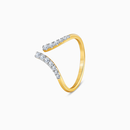 Gold Lunara Lab Grown Diamond Vanki Ring