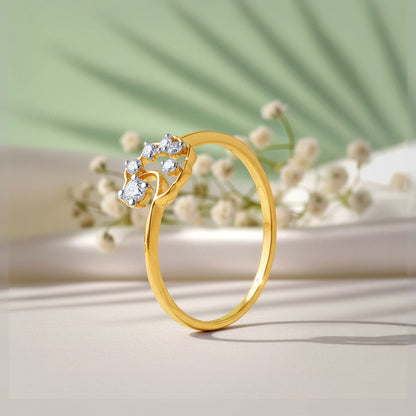 Gold Starry Glow Lab Grown Diamond Ring