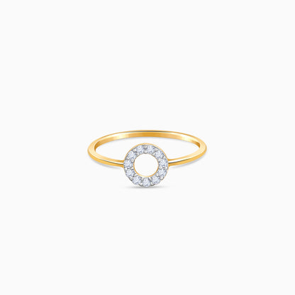 Gold Orbital Lab Grown Diamond Ring