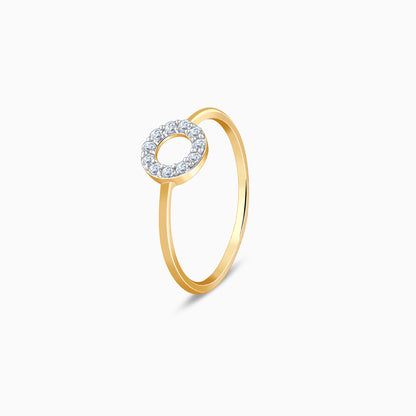 Gold Orbital Lab Grown Diamond Ring