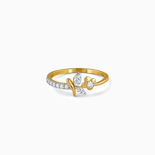 Gold Floret Dream Lab Grown Diamond Ring