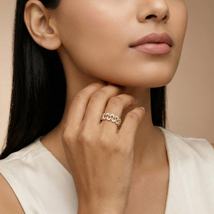 Gold Simone Lab Grown Diamond Ring (Size 12)