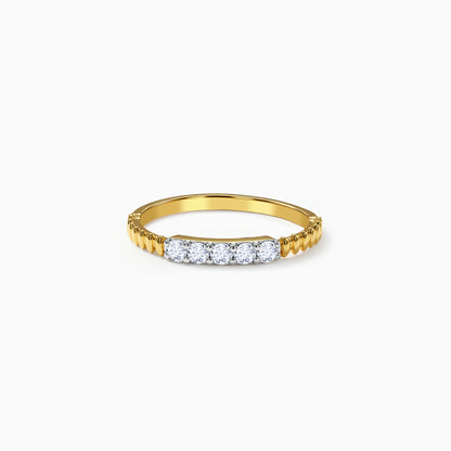 Gold Graceified Lab Grown Diamond Ring