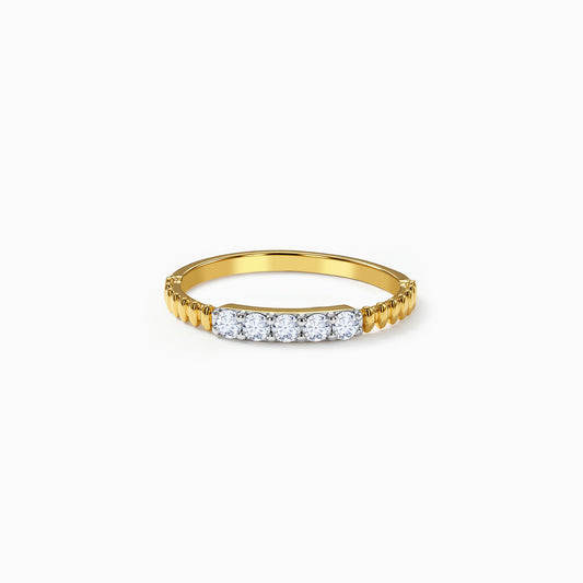 Gold Graceified Lab Grown Diamond Ring