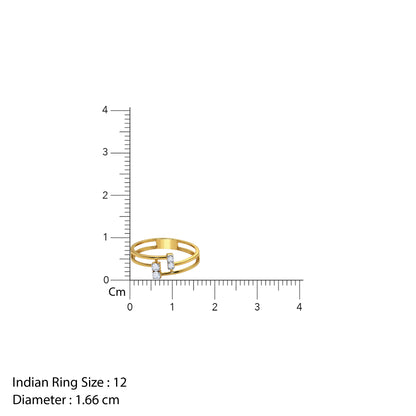 Gold Museworthy Lab Grown Diamond Ring (Size 12)
