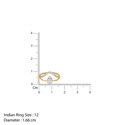 Gold Dual Path Lab Grown Diamond Ring (Size 12)