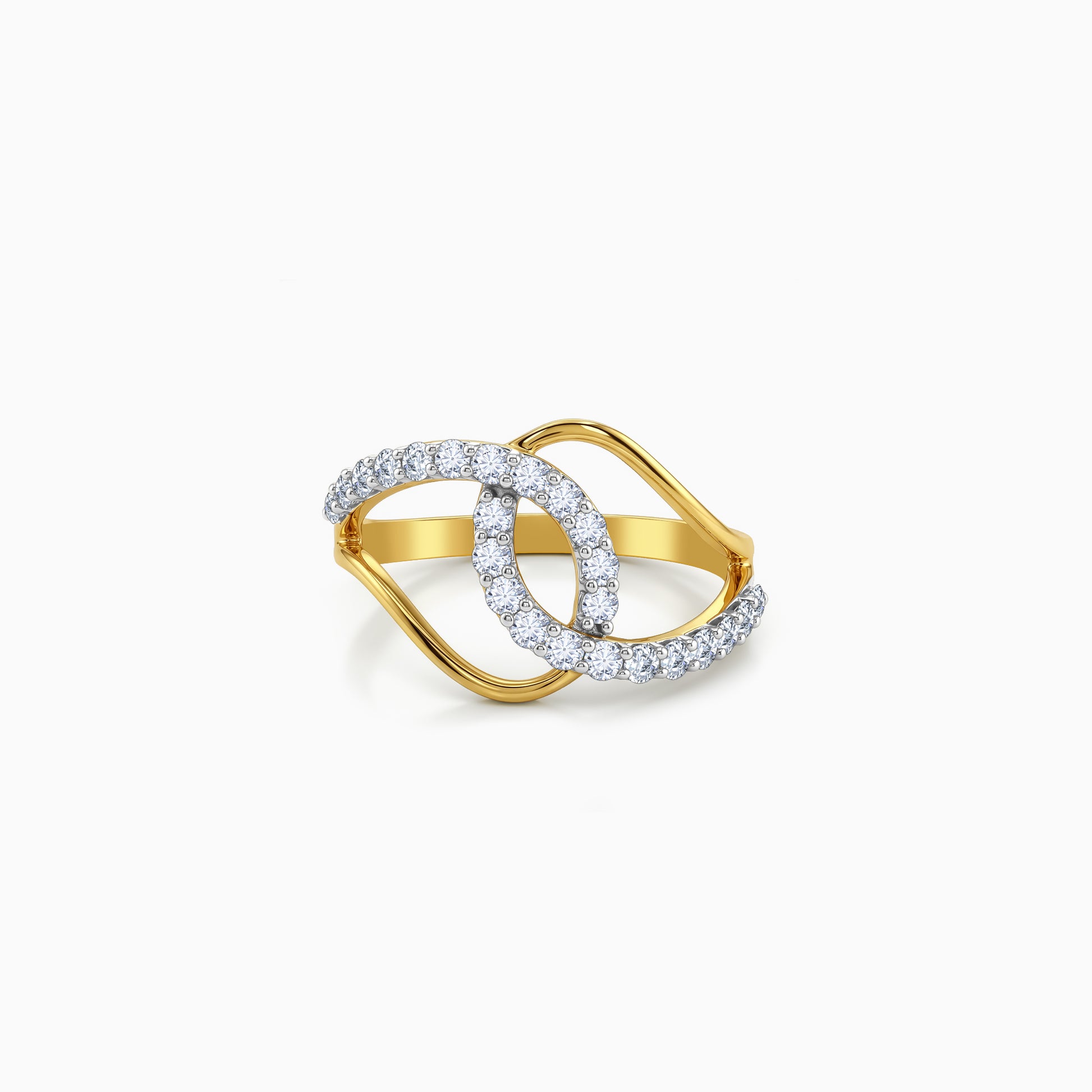 Gold Gilded Entwine Lab Grown Diamond Ring