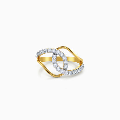 Gold Gilded Entwine Lab Grown Diamond Ring