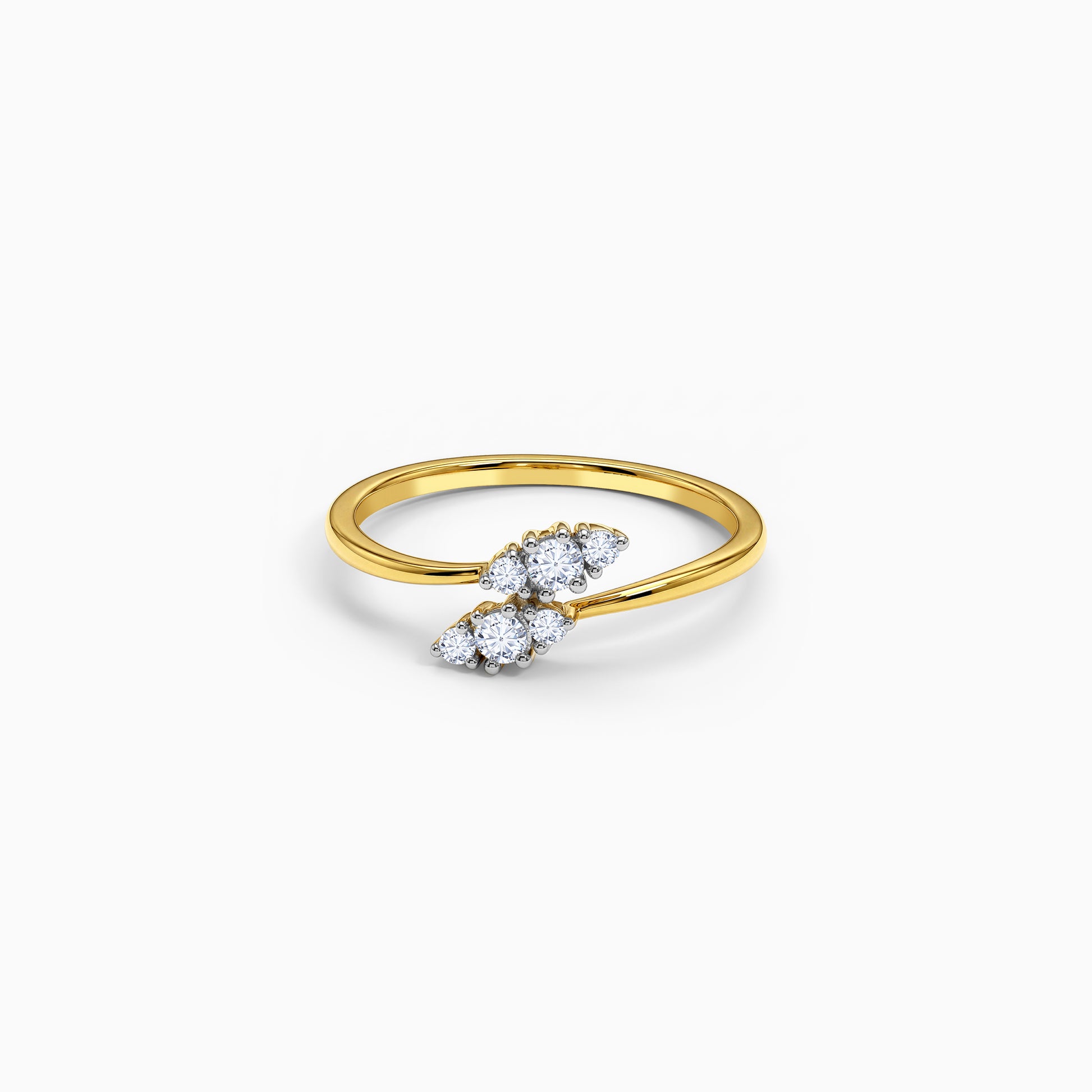 Gold Liora Twist Lab Grown Diamond Ring
