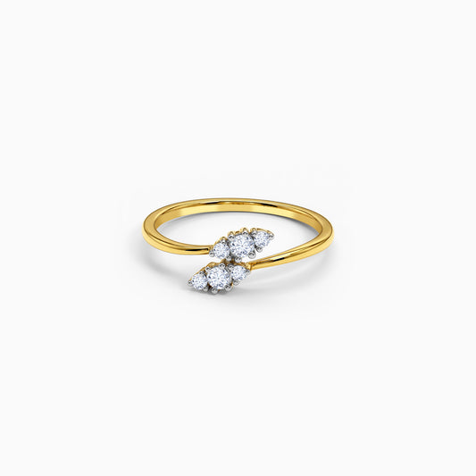 Gold Liora Twist Lab Grown Diamond Ring