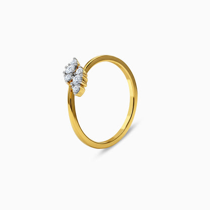 Gold Liora Twist Lab Grown Diamond Ring (Size 12)