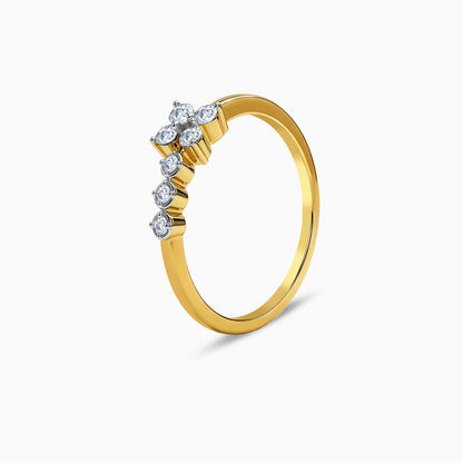 Gold Radiant Petaline Lab Grown Diamond Ring (Size 12)