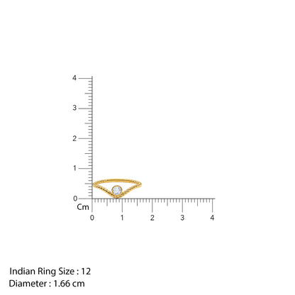 Gold Twine Apex Lab Grown Diamond Ring (Size 12)