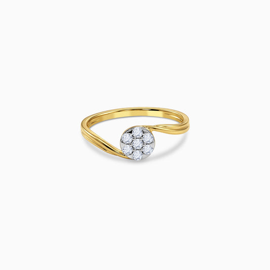 Gold Twine Spark Lab Grown Diamond Ring