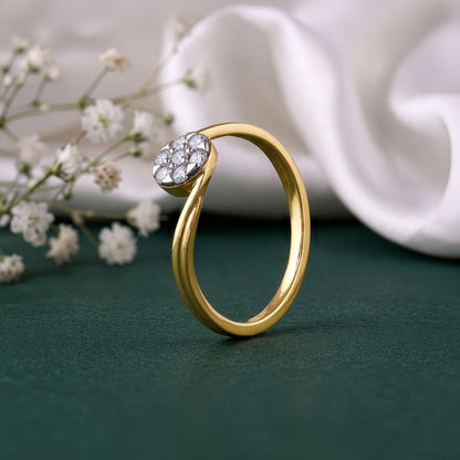 Gold Twine Spark Lab Grown Diamond Ring (Size 12)