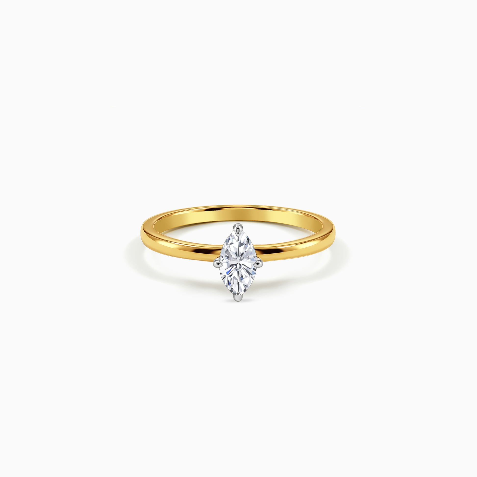 Gold Marquise Muse Lab Grown Diamond Ring