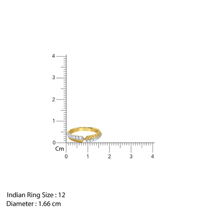 Gold Dynamic Lab Grown Diamond Ring (Size 12)