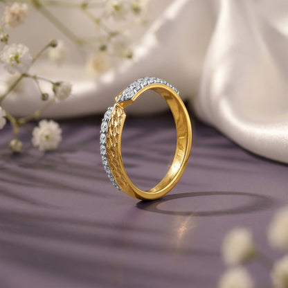 Gold Dynamic Lab Grown Diamond Ring (Size 12)