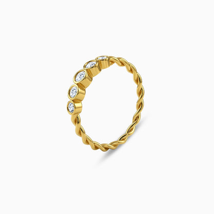 Gold Imber Lab Grown Diamond Ring (Size 12)