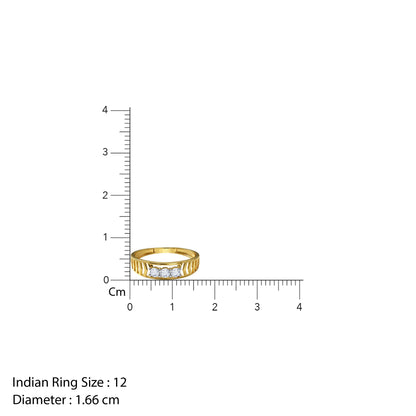 Gold Troika Lab grown Diamond Ring (Size 12)
