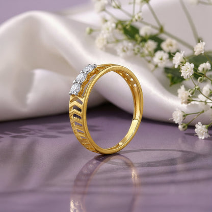 Gold Troika Lab grown Diamond Ring (Size 12)