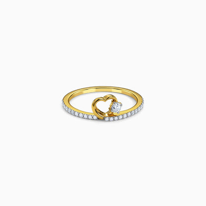 Gold Passionate Love Lab Grown Diamond Ring (Size 12)