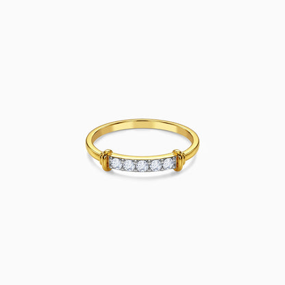 Gold Block Lab Grown Diamond Ring (Size 12)