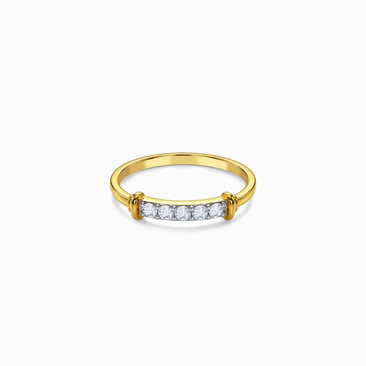 Gold Block Lab Grown Diamond Ring (Size 12)