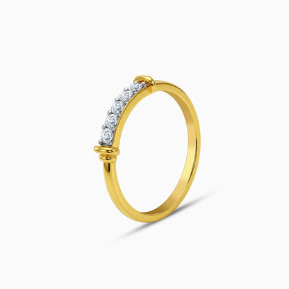 Gold Block Lab Grown Diamond Ring (Size 12)