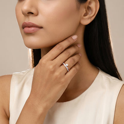 Anushka Sharma Rose Gold Cara Lab Grown Diamond Ring